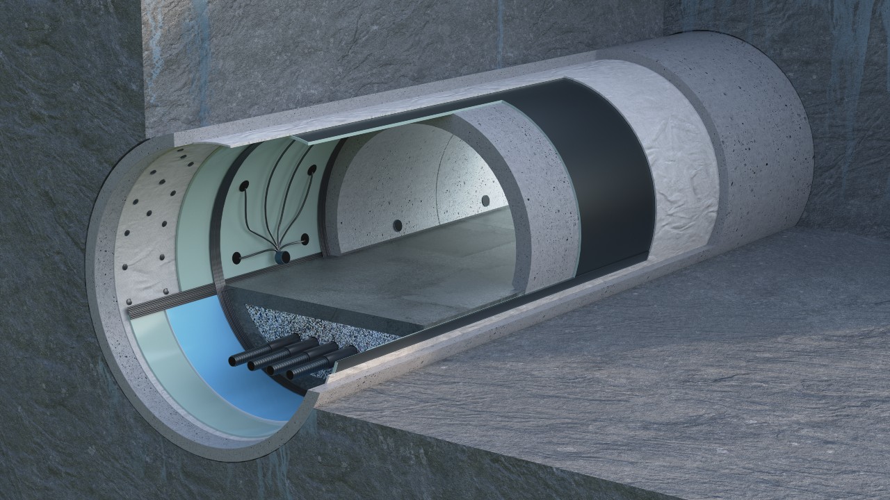 Jedno-/Dwuwarstwowy System Barierowy  - Mined Tunnel